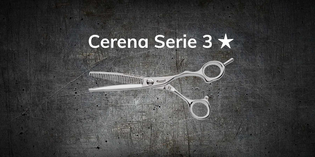 Die Abbildung zeigt die Kategorie der Cerena Serie 2 Stars HaarscherenDie Abbildung zeigt die Kategorie der Cerena Serie 3 Stars Modellierscheren